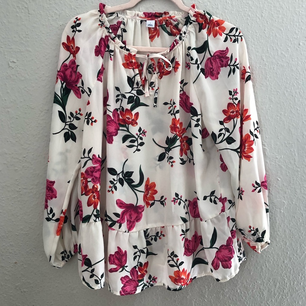 Old Navy Flower Blouse